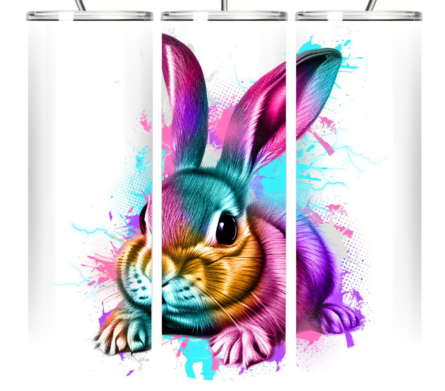 Neon Splash Art Animal Collection 20 oz Tumbler