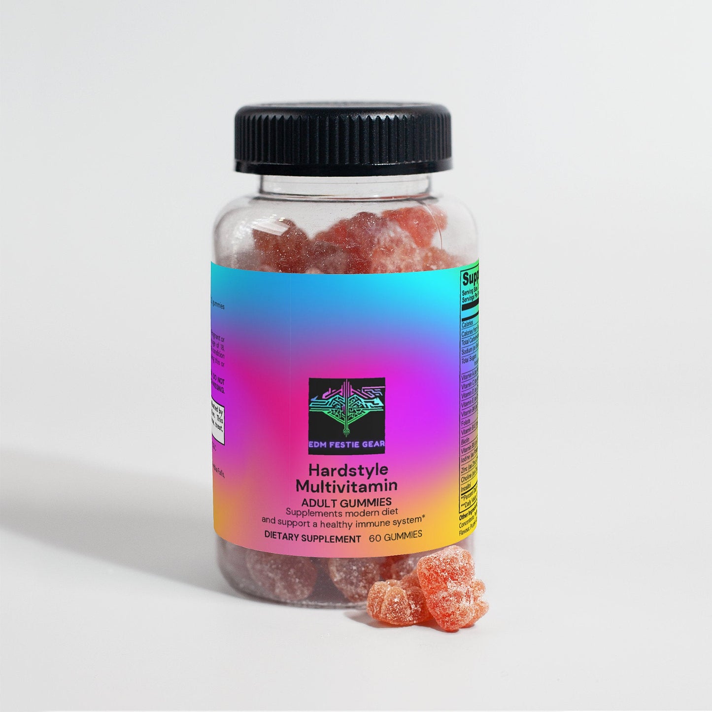 Hardstyle Multivitamin Bear Gummies - Fuel Your EDM Vibe!