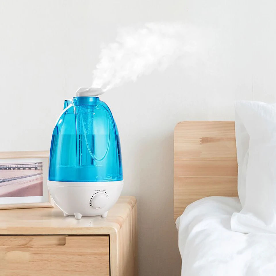 Ultrasonic Air Humidifier Mini Aroma Humidifier Air Purifier with LED Lamp 4L Humidifier Portable Mist Maker for Home Office