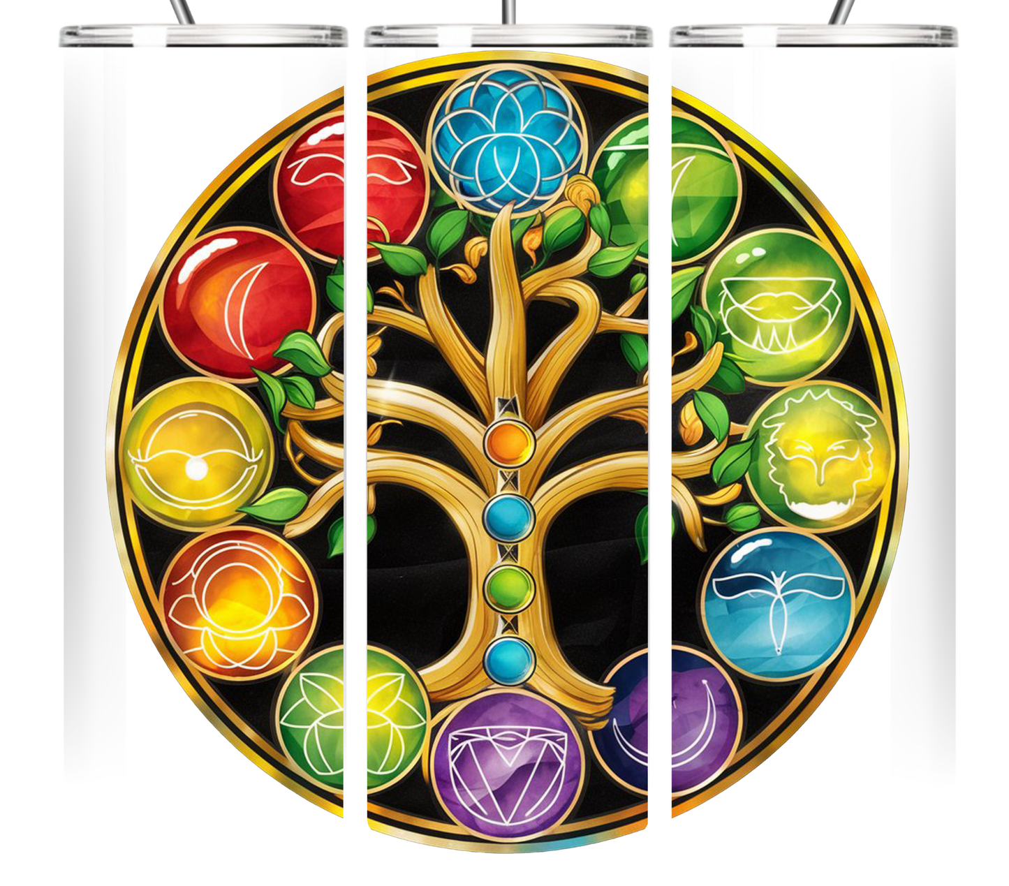 Chakra & Moon Phase Tumbler Collection 20oz Tumblers