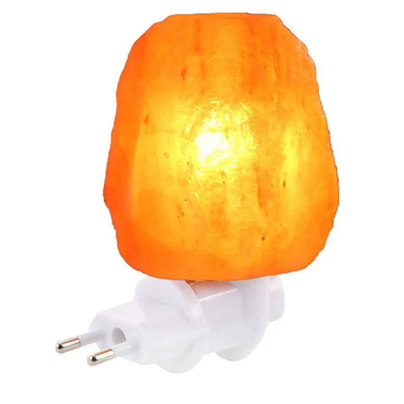 15W Rotatable Cylinder Himalayan Salt Lamp EU US UK Plug E14 Air Purifier Crystal Salt Rock Bedside Night Light for Bedroom