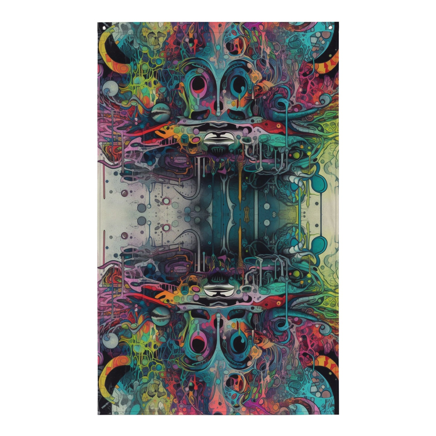 Psychedelic Festival Flag for Rave and EDM Outfits