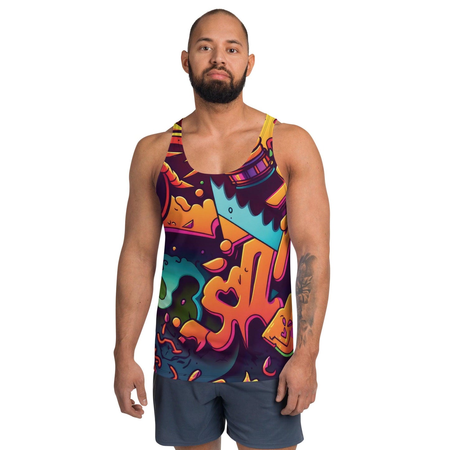 Vibrant Unisex Festival Tank Top - Unique Style for Raves