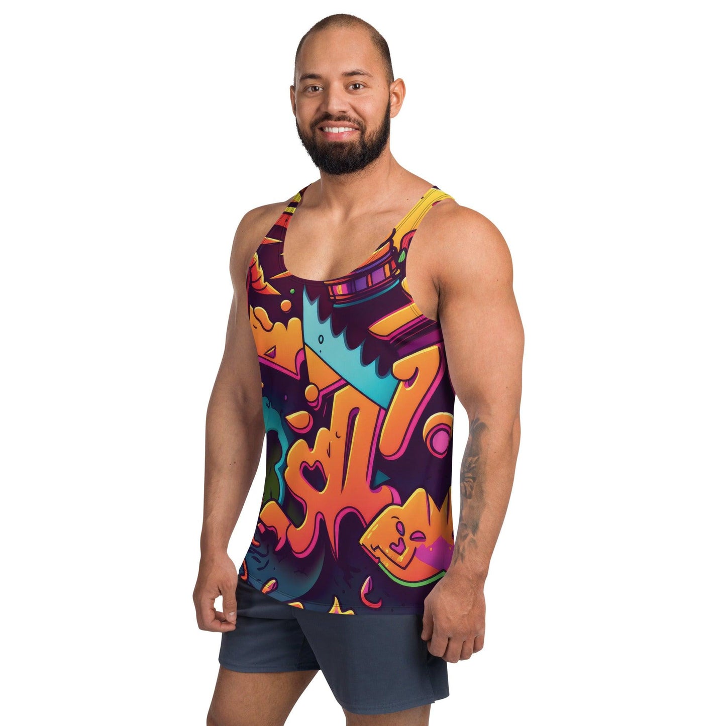 Vibrant Unisex Festival Tank Top - Unique Style for Raves