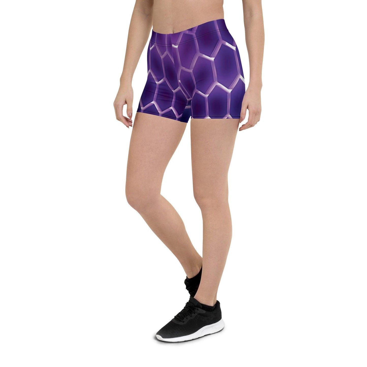 Vibrant Abstract Festival Shorts for EDM Enthusiasts