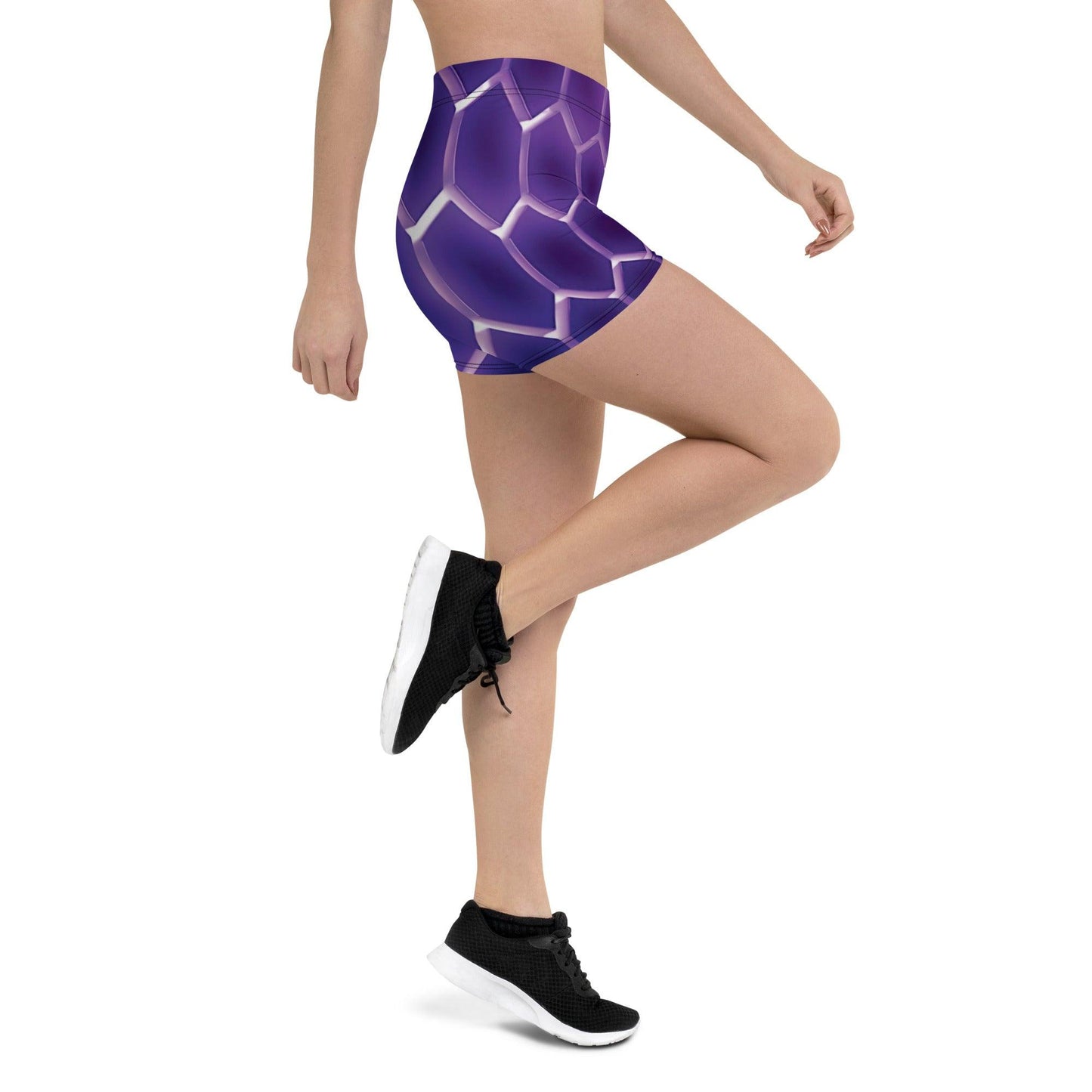 Vibrant Abstract Festival Shorts for EDM Enthusiasts