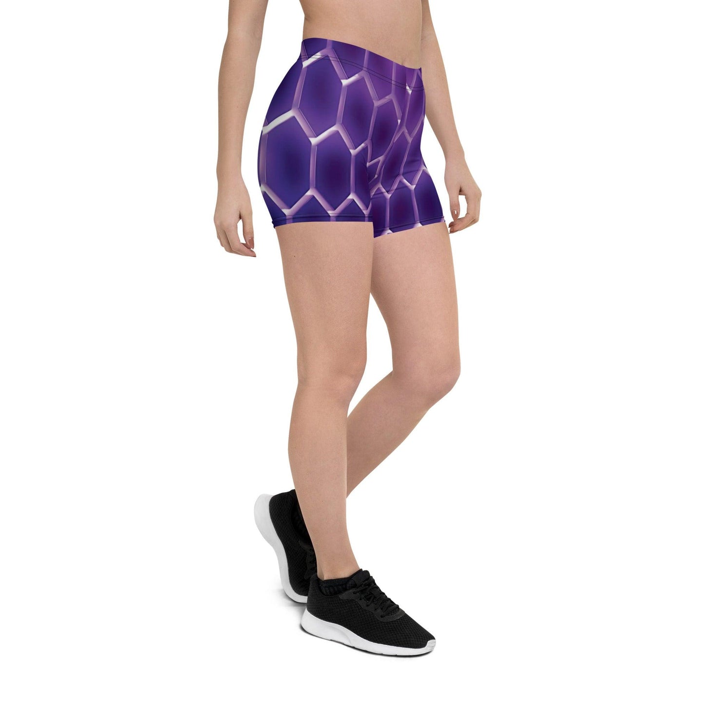 Vibrant Abstract Festival Shorts for EDM Enthusiasts