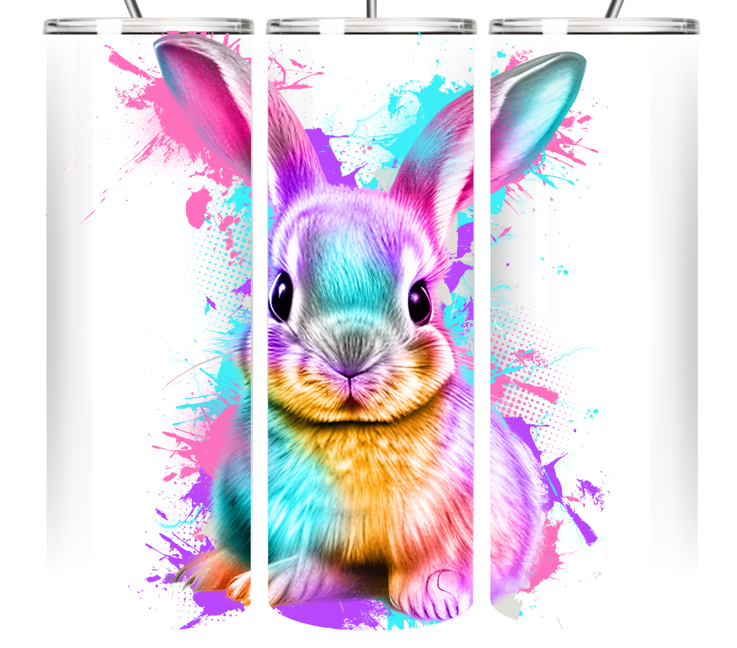 Neon Splash Art Animal Collection 20 oz Tumbler