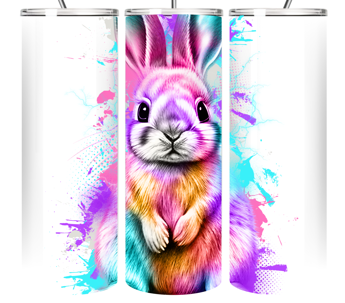 Neon Splash Art Animal Collection 20 oz Tumbler