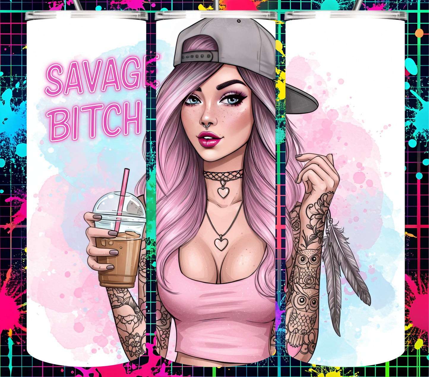 100 Badass Woman Collection 20 oz Tumbler