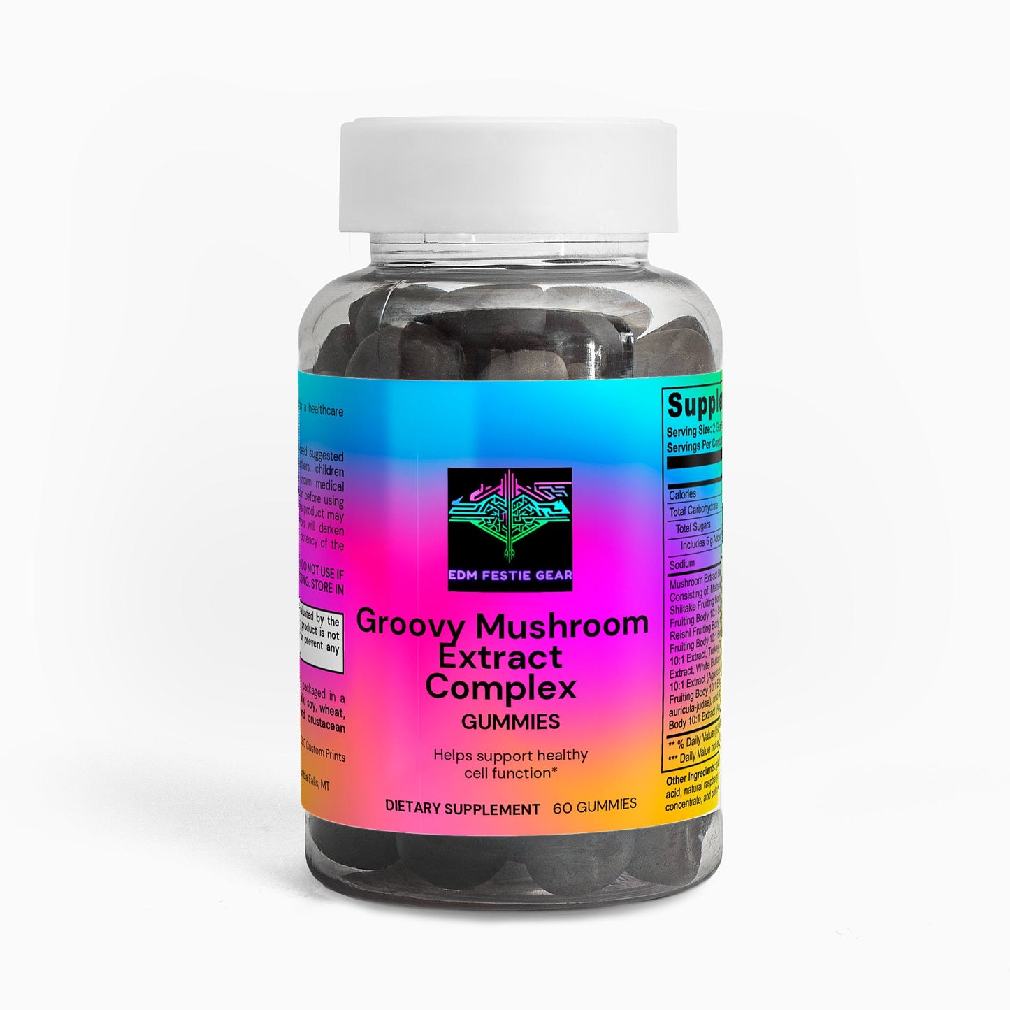 Groovy Mushroom Extract Complex - Raspberry Gummies