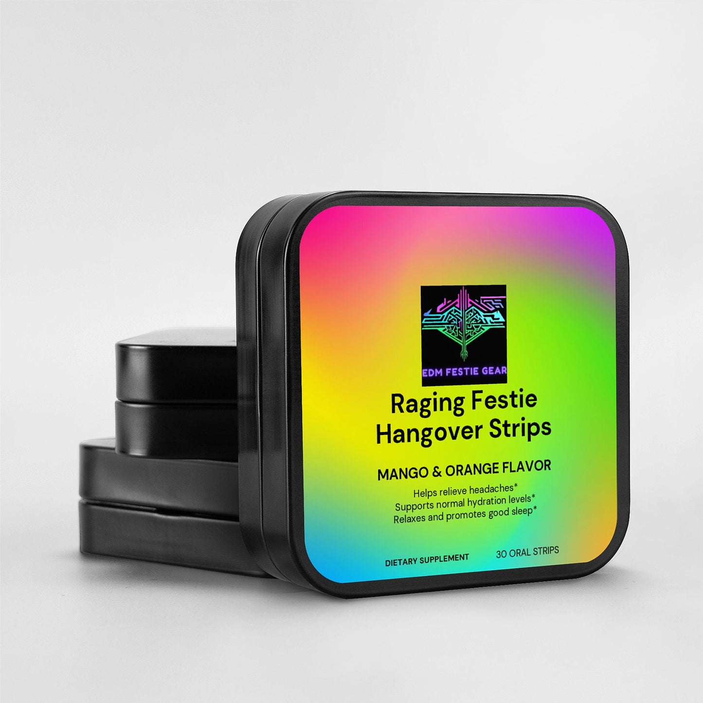 Raging Festie Hangover Strips - EDM Party Recovery