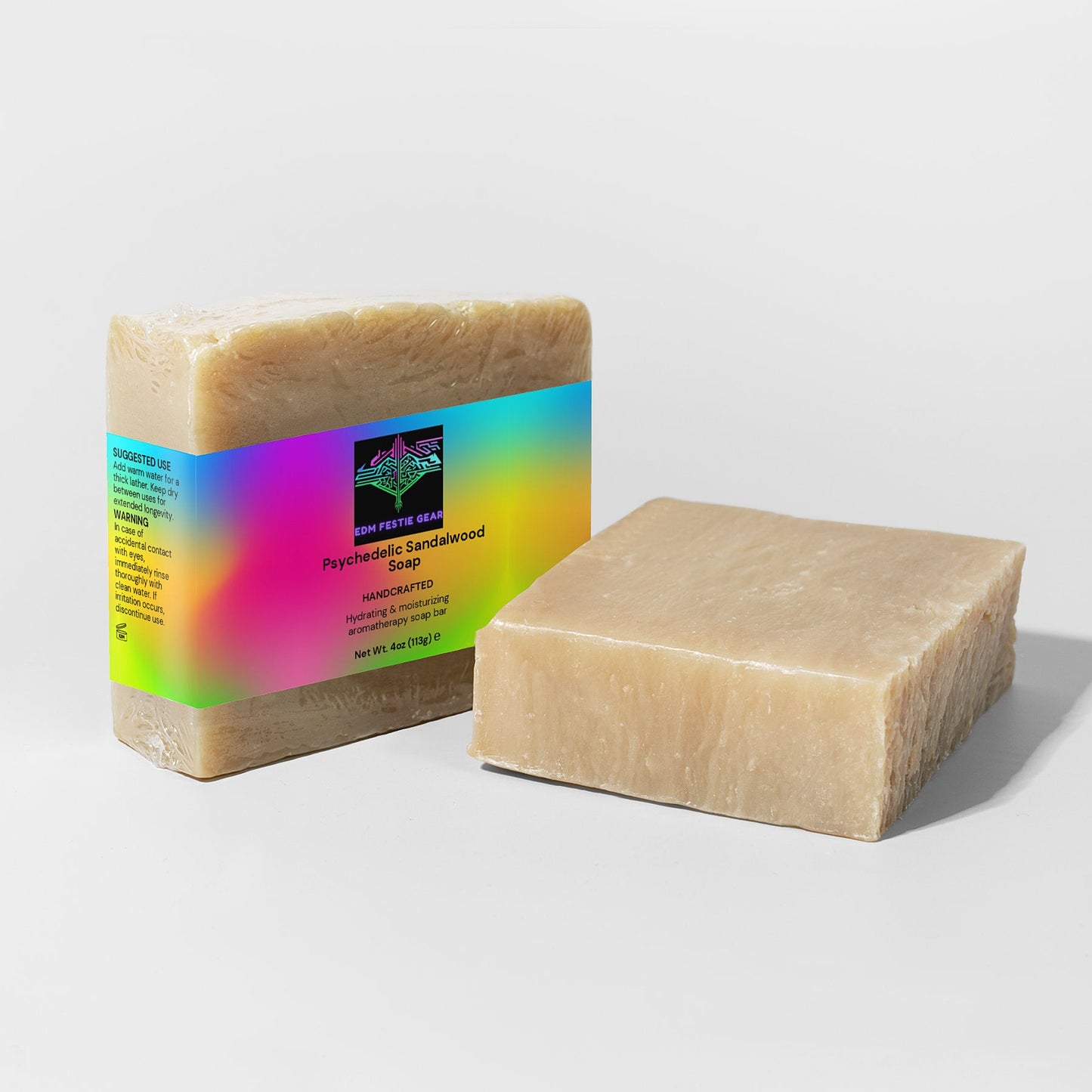 Psychedelic Sandalwood Soap - Perfect for Ravers