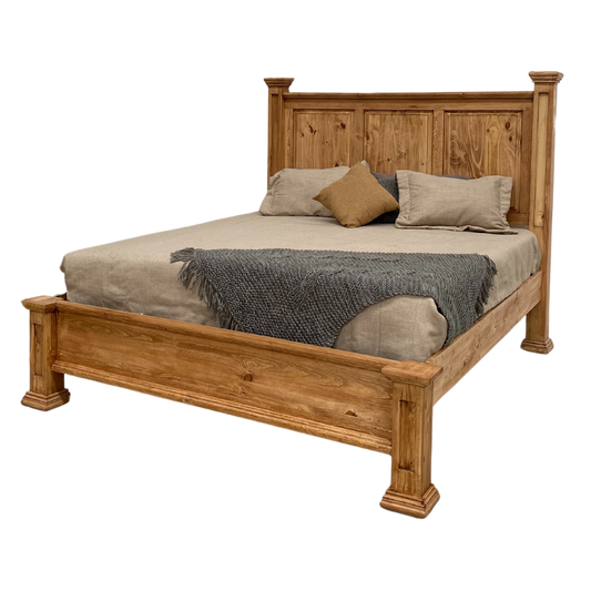Laredo Rustic Bed with low footboard