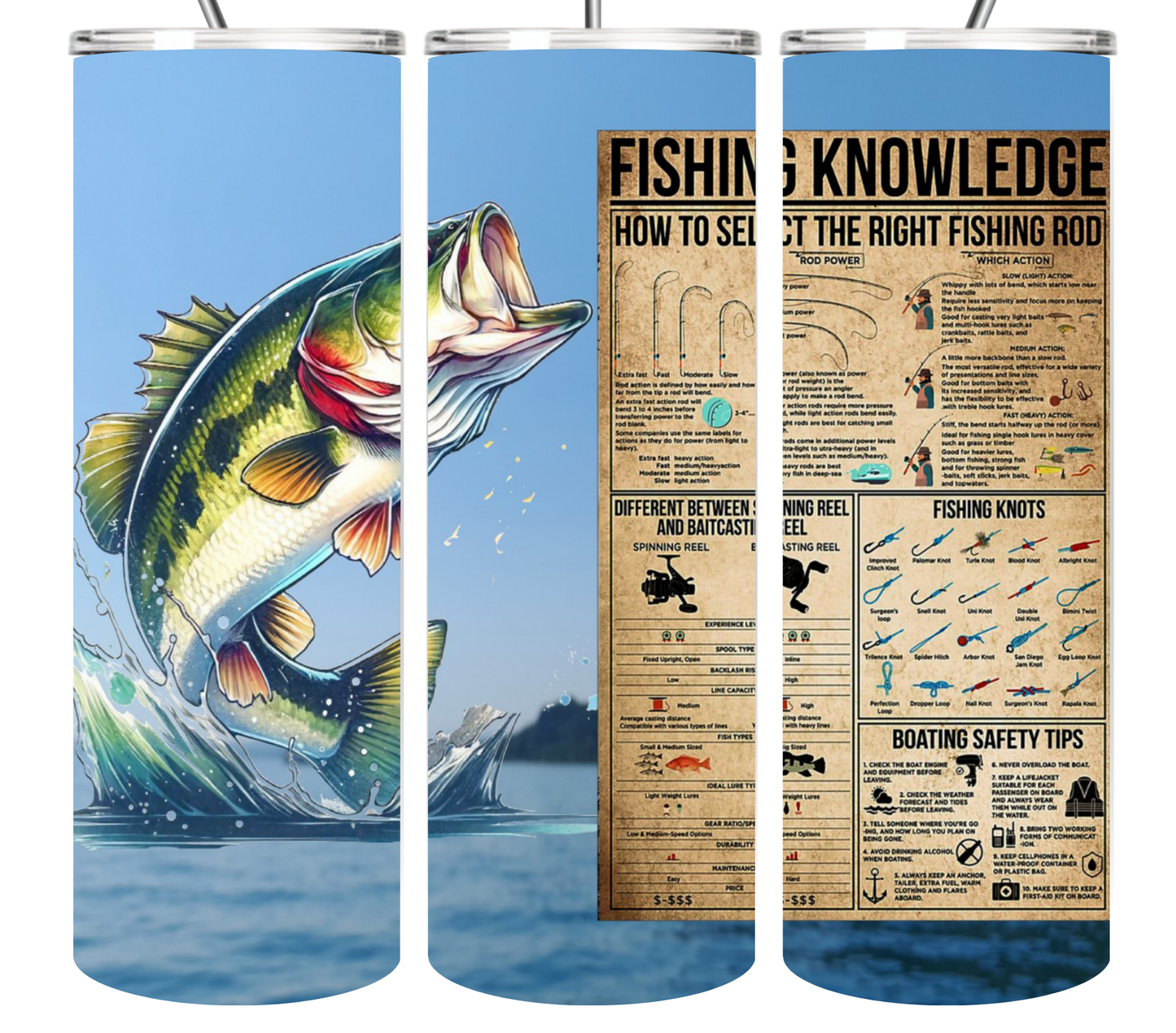 Fishing collection Tumbler 20oz Tumblers