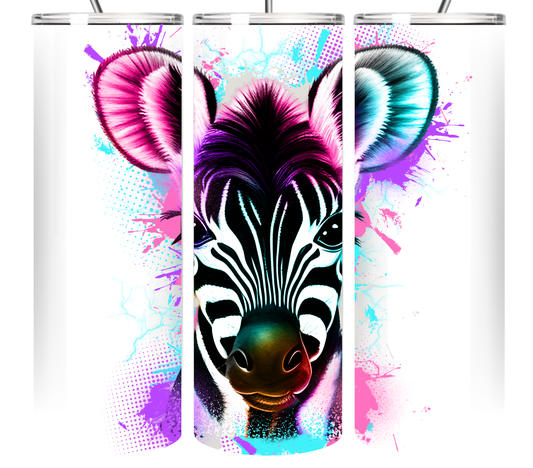 Neon Splash Art Animal Collection 20 oz Tumbler