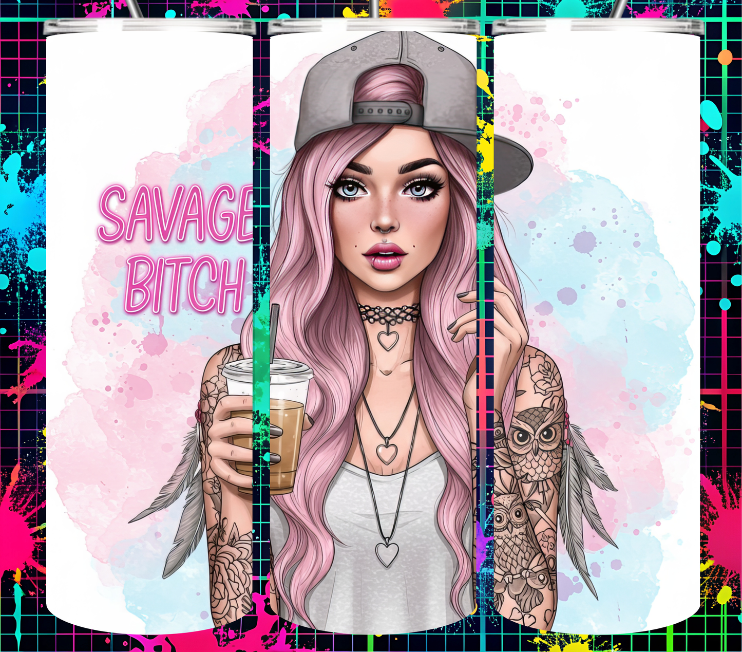 100 Badass Woman Collection 20 oz Tumbler