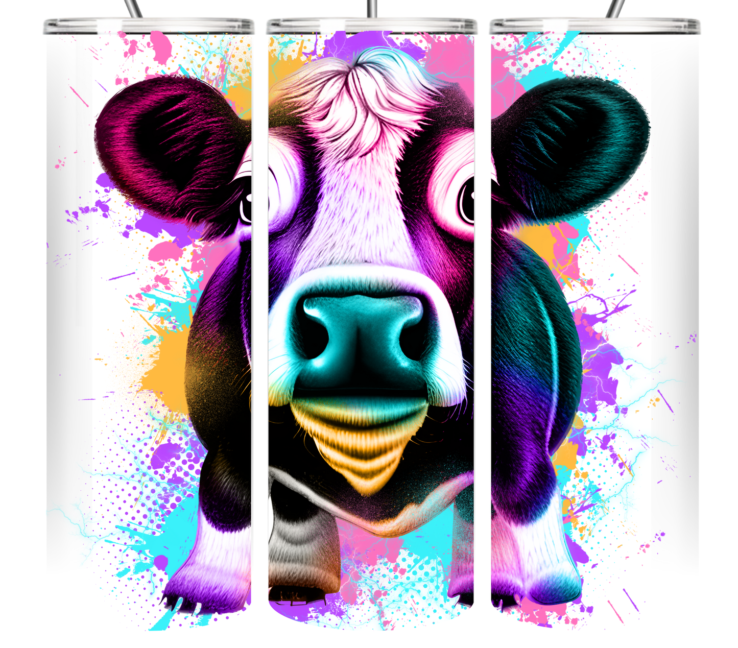 Neon Splash Art Animal Collection 20 oz Tumbler