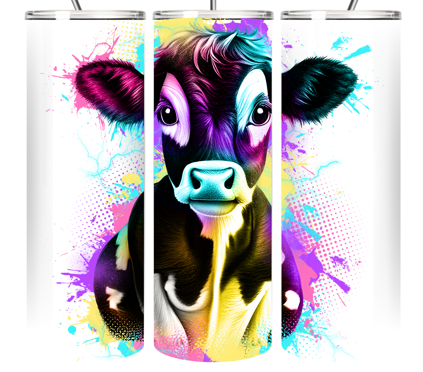 Neon Splash Art Animal Collection 20 oz Tumbler