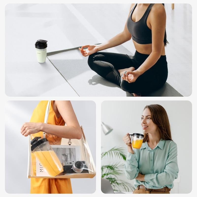 Sangcon 1000W Blender for Kitchen-Capacity Upgrade,With (3) Cups (2) Spoutcovers (1)Storage Cap (1)To-Go Cap, Portableblender for Shakes and Smoothies, Lcecrushing, Frozen Drinks, Spices