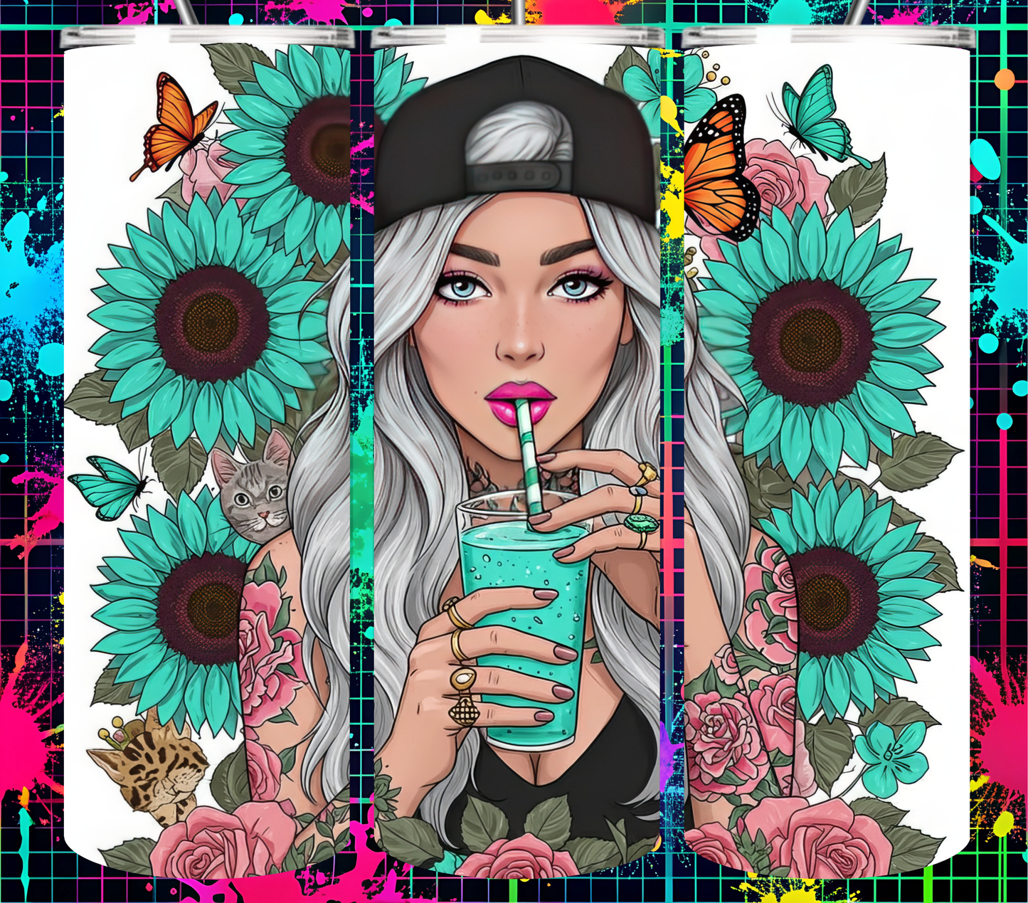 100 Badass Woman Collection 20 oz Tumbler