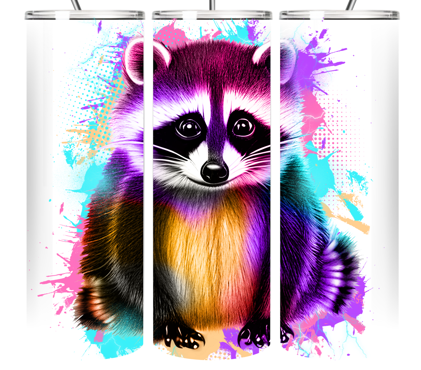 Neon Splash Art Animal Collection 20 oz Tumbler