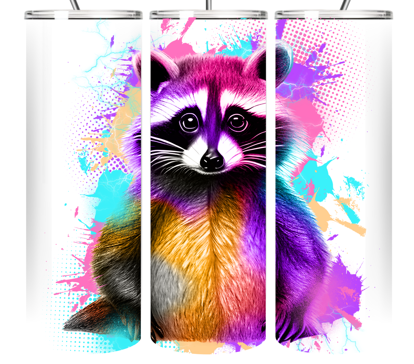 Neon Splash Art Animal Collection 20 oz Tumbler