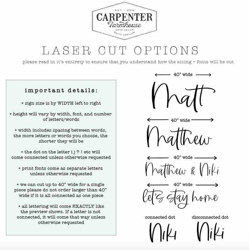 Personalized Custom Wood Name Sign - 27 Fonts