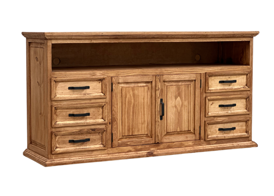 Traditional Rustic TV Stand 70"