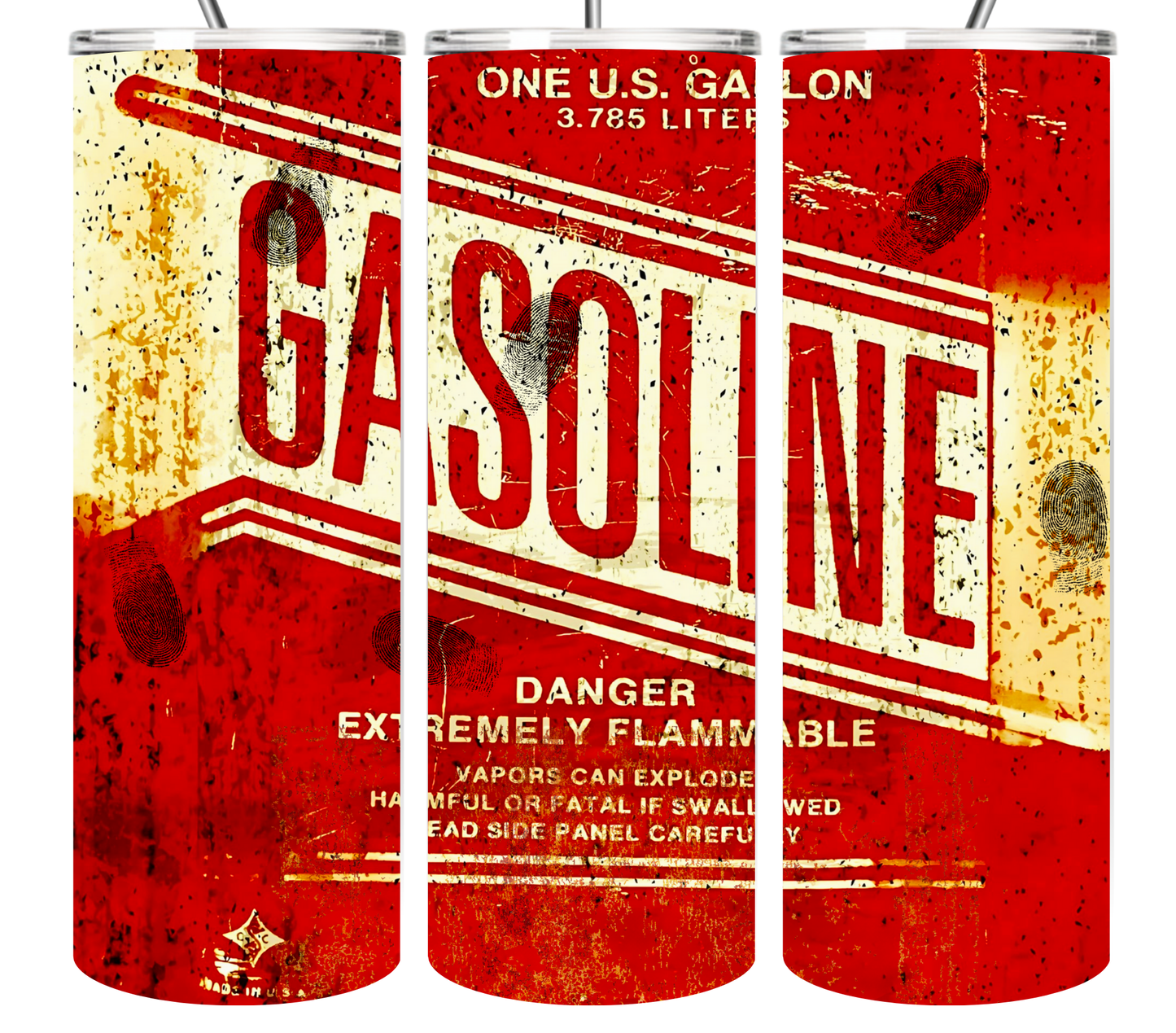 Vintage Gasoline Tumbler 20oz Tumbler