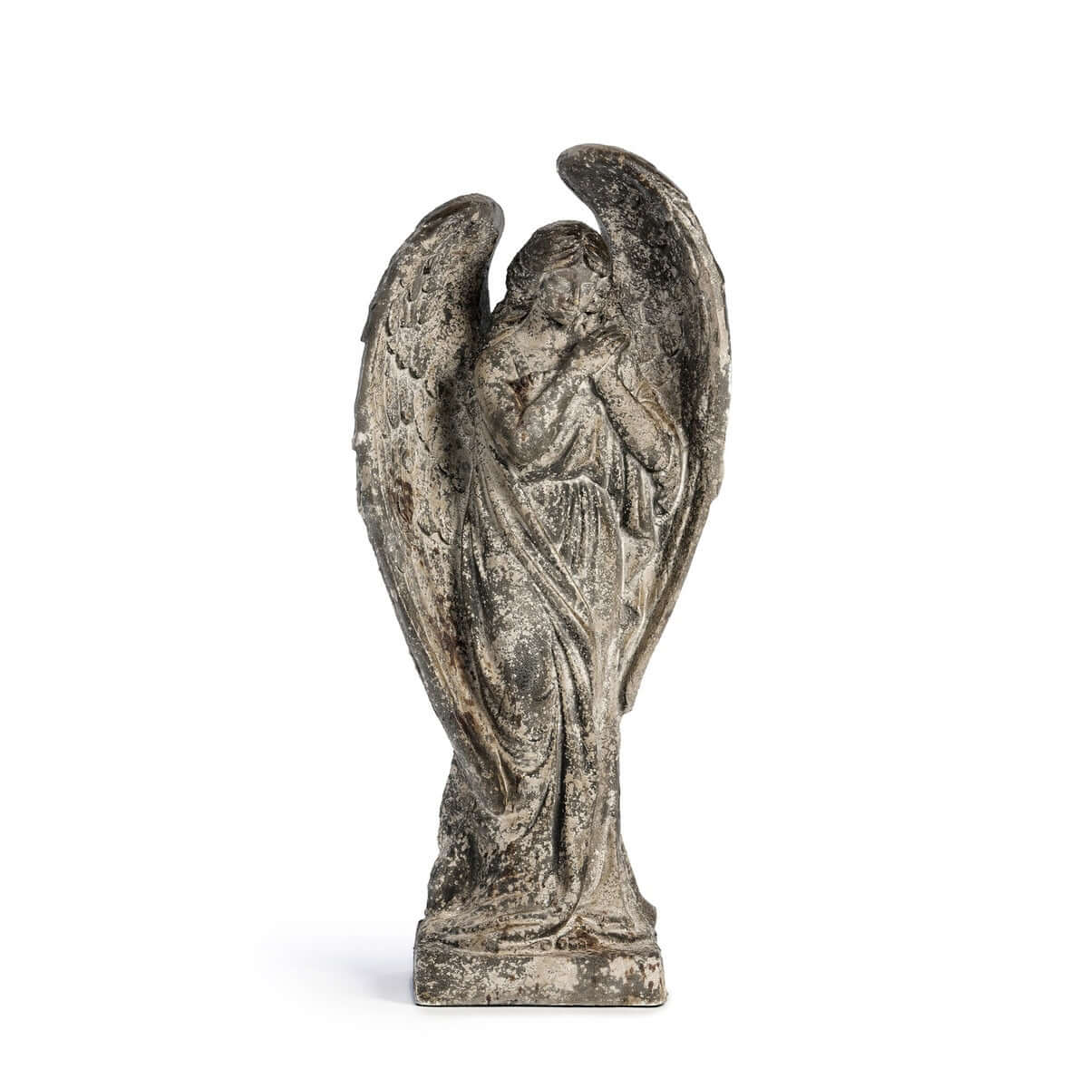 Aged Stone Italian Garden Angel Statue