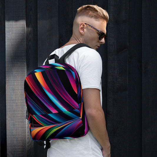 Neon Swirl EDM Festival Backpack