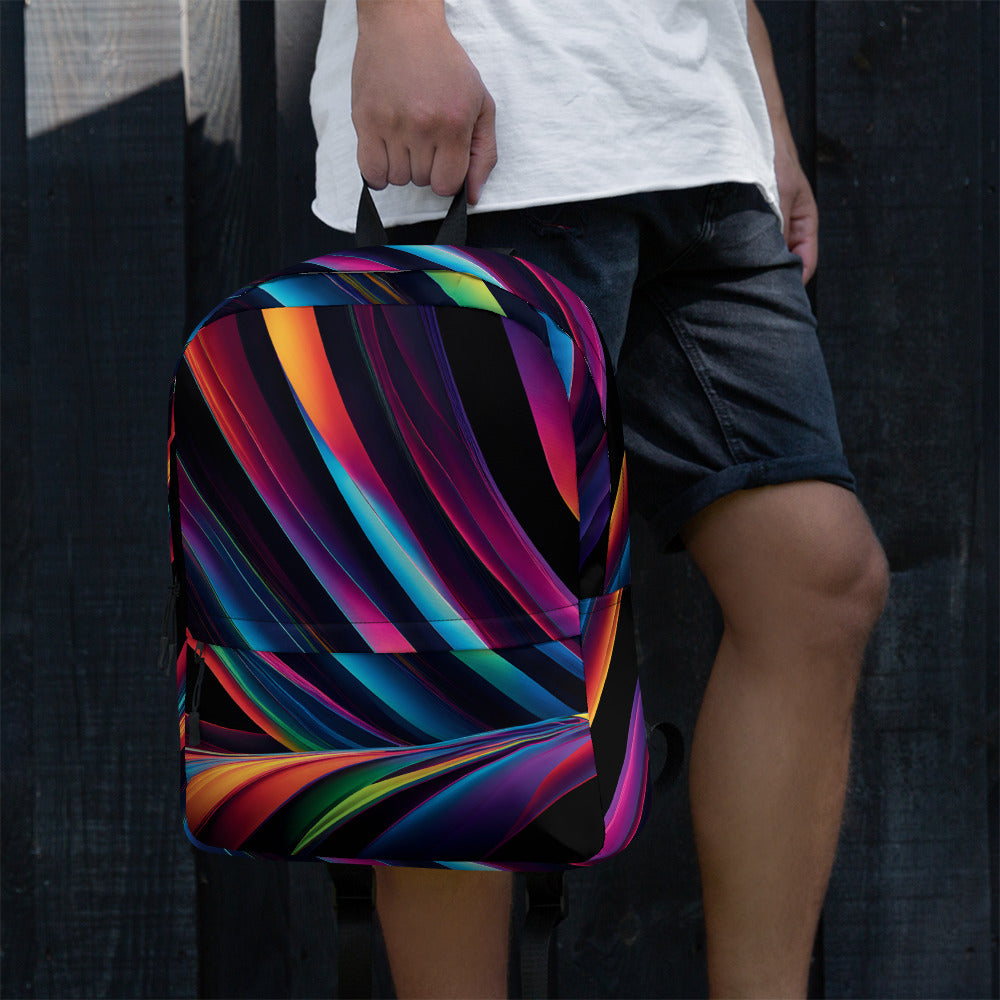 Neon Swirl EDM Festival Backpack