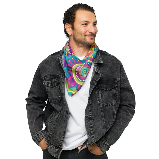 Vibrant Funky Hippie Bandana - Ultimate Festival Accessory