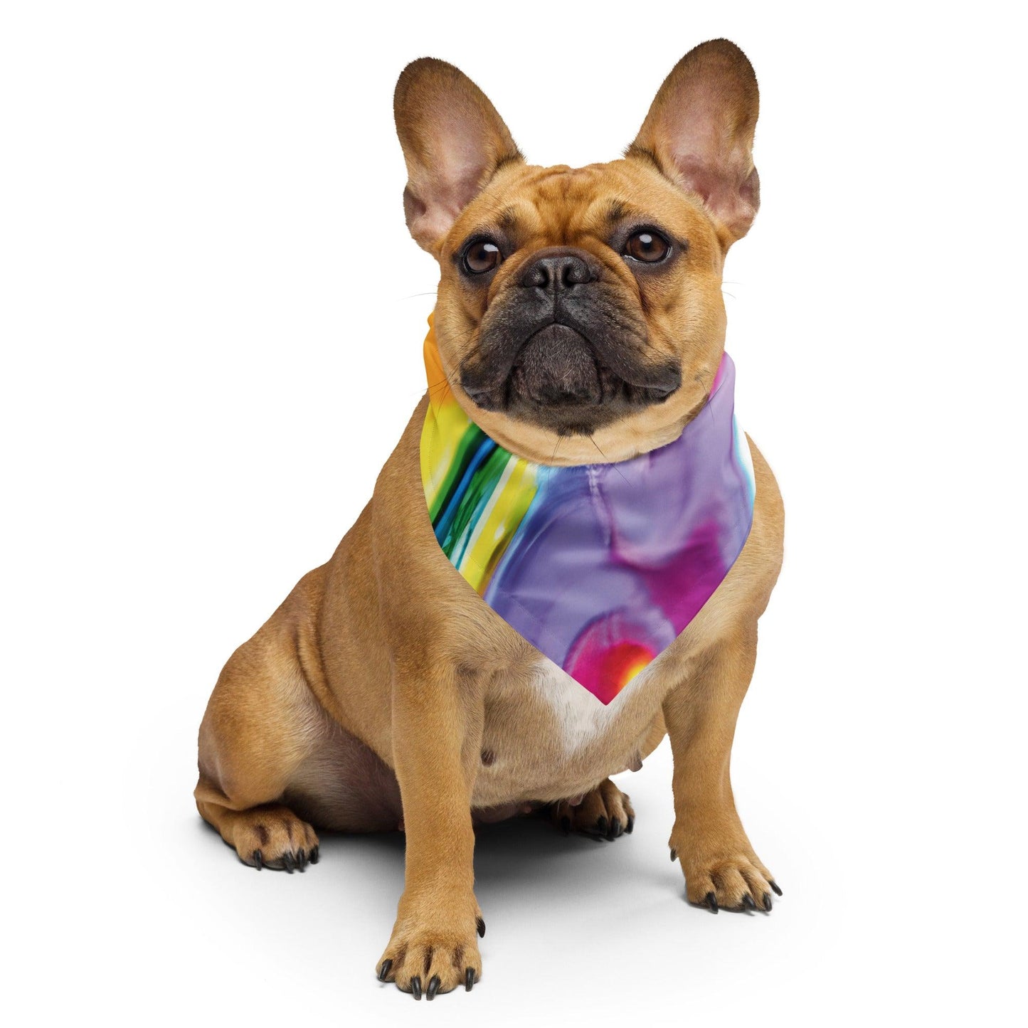 Psychedelic Alcohol Ink Bandana for Rave Lovers