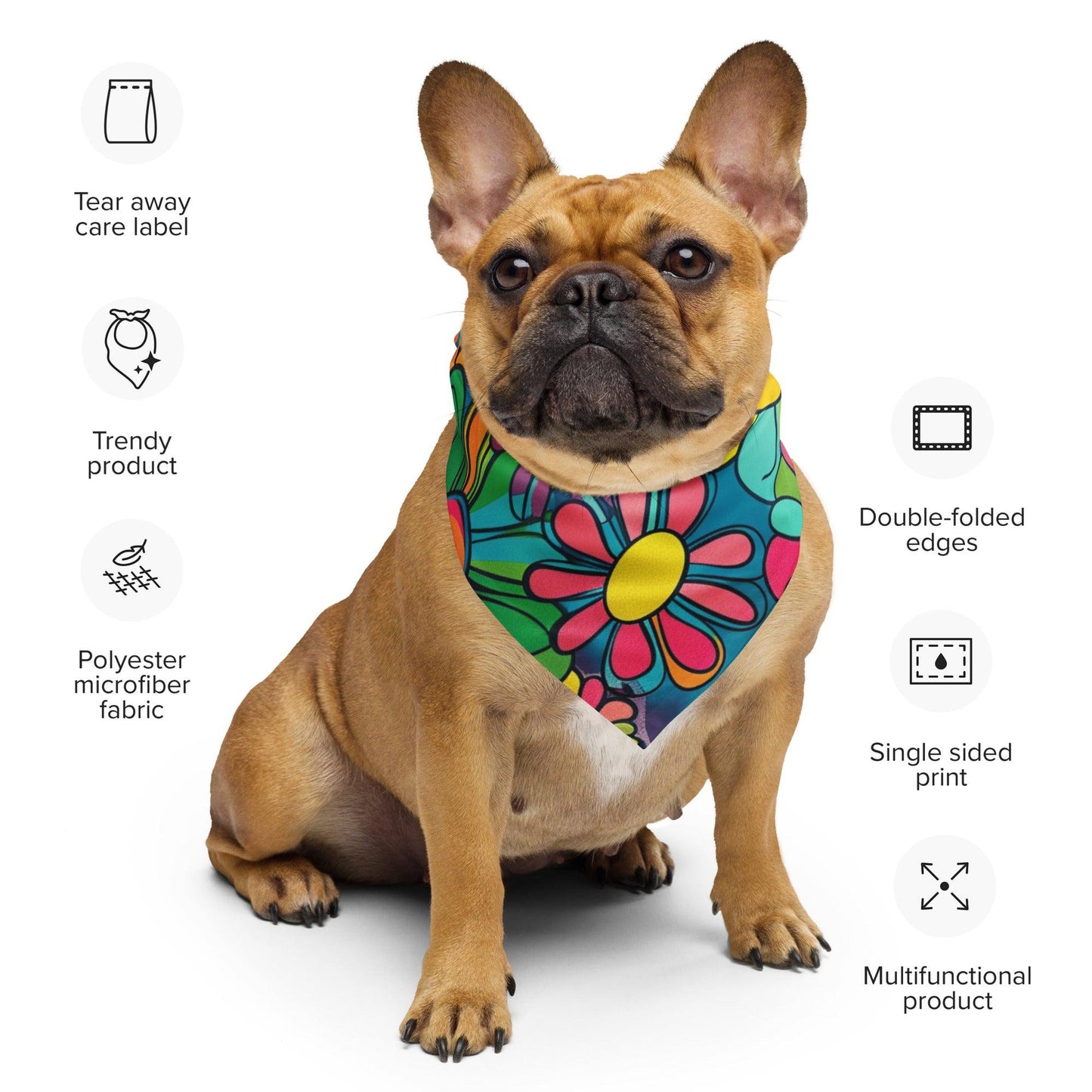 Vibrant Hippie Festival Bandana for Raves & Dance Parties