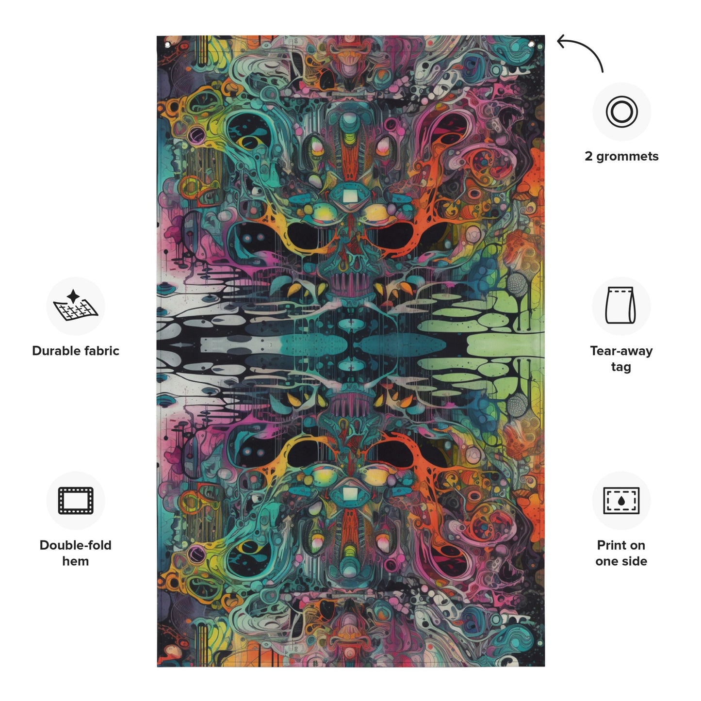 Vibrant Polyester Festival Flag