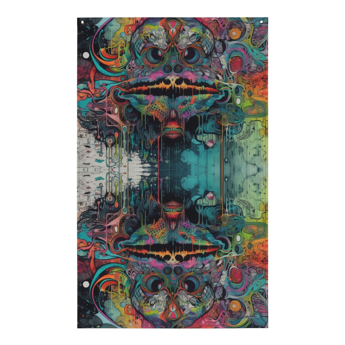 Psychedelic Festival Flag - EDM Rave Wall Decor