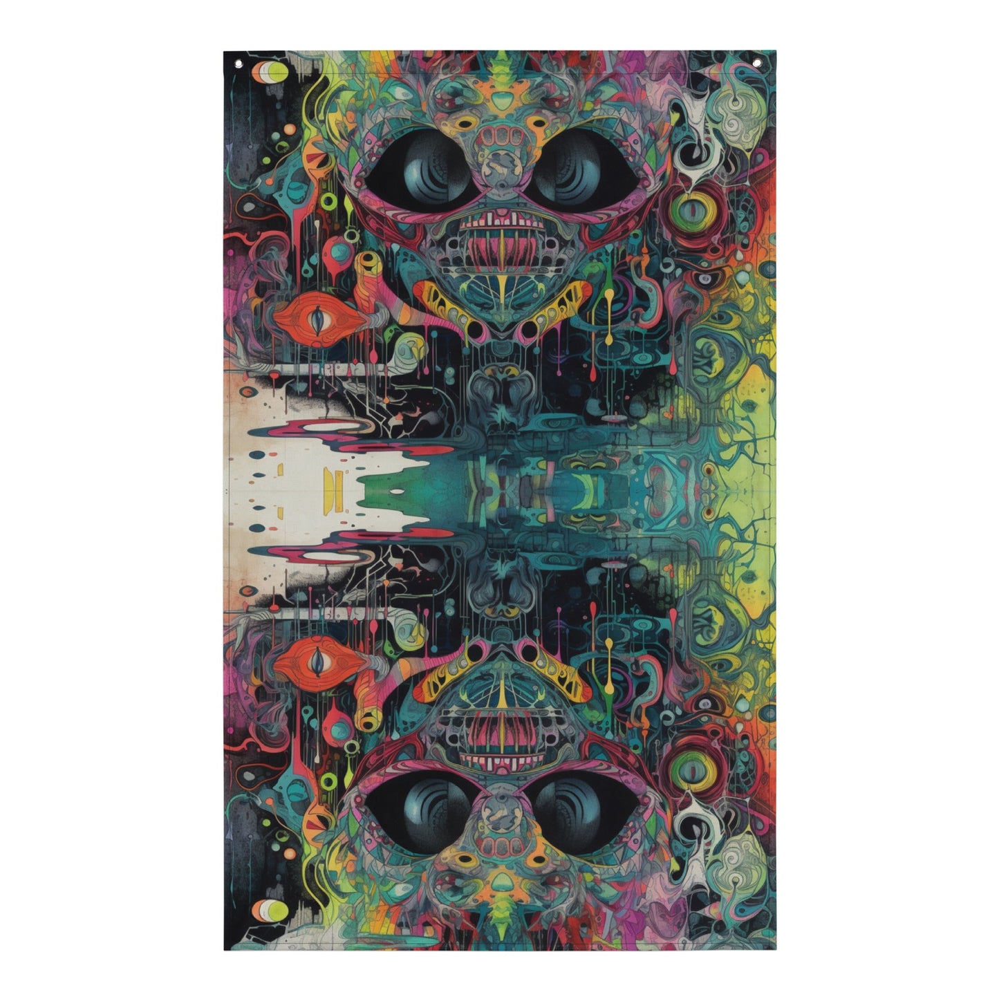Psychedelic Festival Flag - 100% Polyester Wall Decor