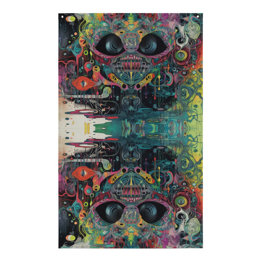 Psychedelic Festival Flag - 100% Polyester Wall Decor