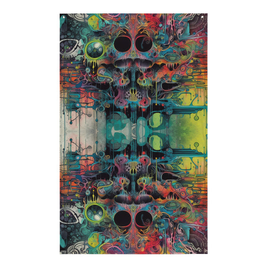 Psychedelic Festival Flag - Unique Wall Decor