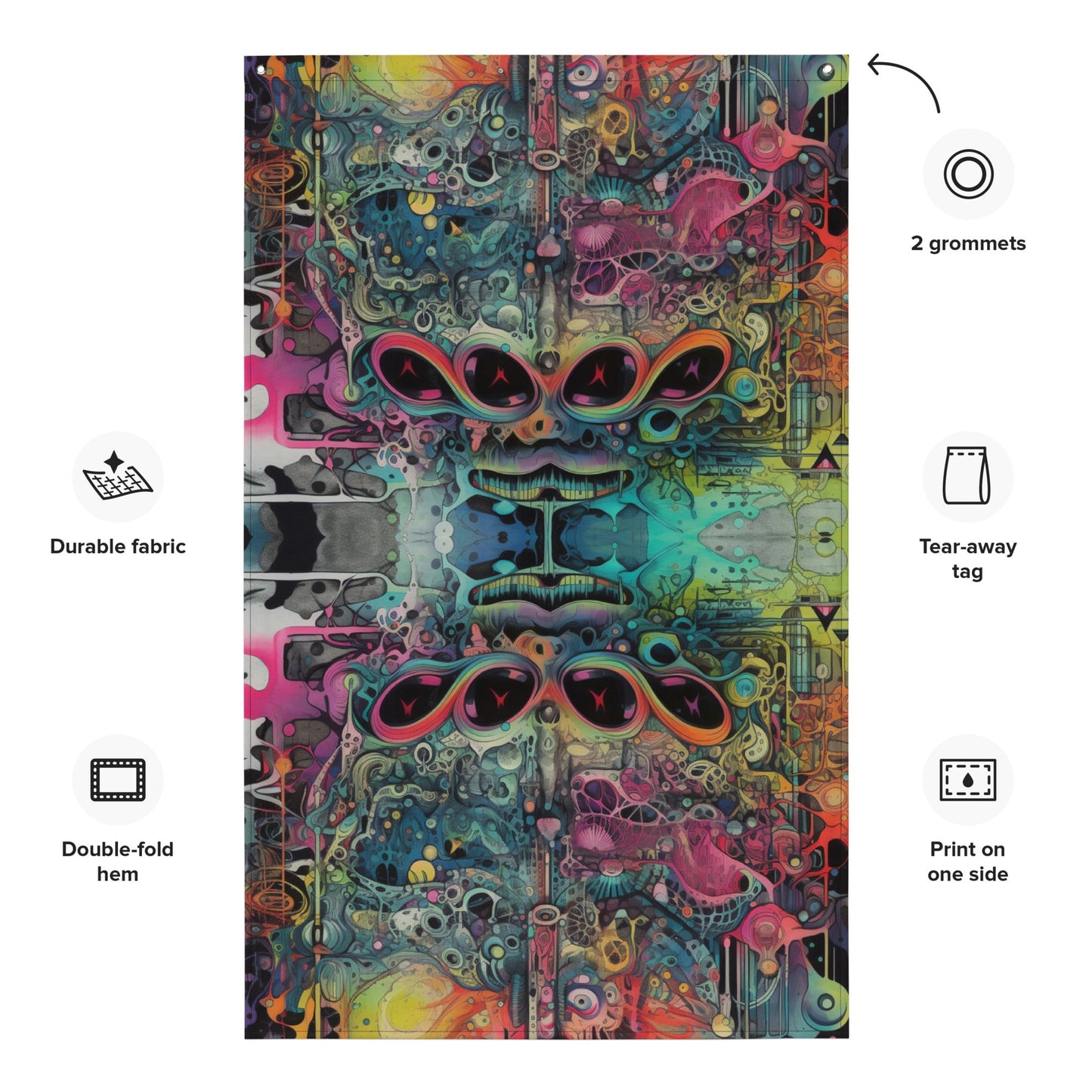 Vibrant Polyester Festival Flag