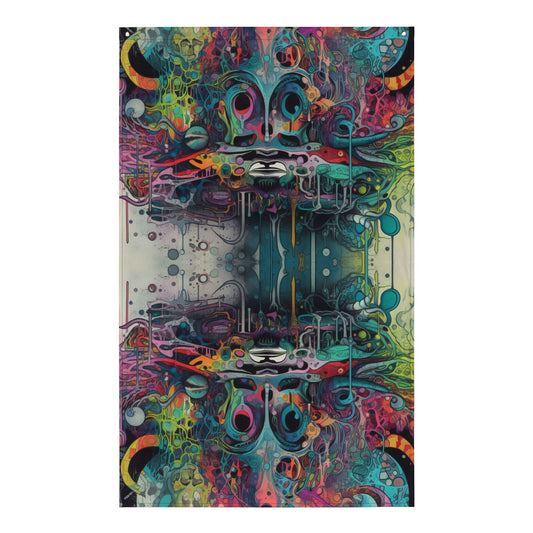 Psychedelic Festival Flag for Rave and EDM Outfits
