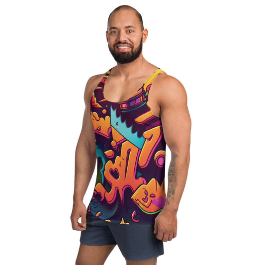 Vibrant Unisex Festival Tank Top - Unique Style for Raves