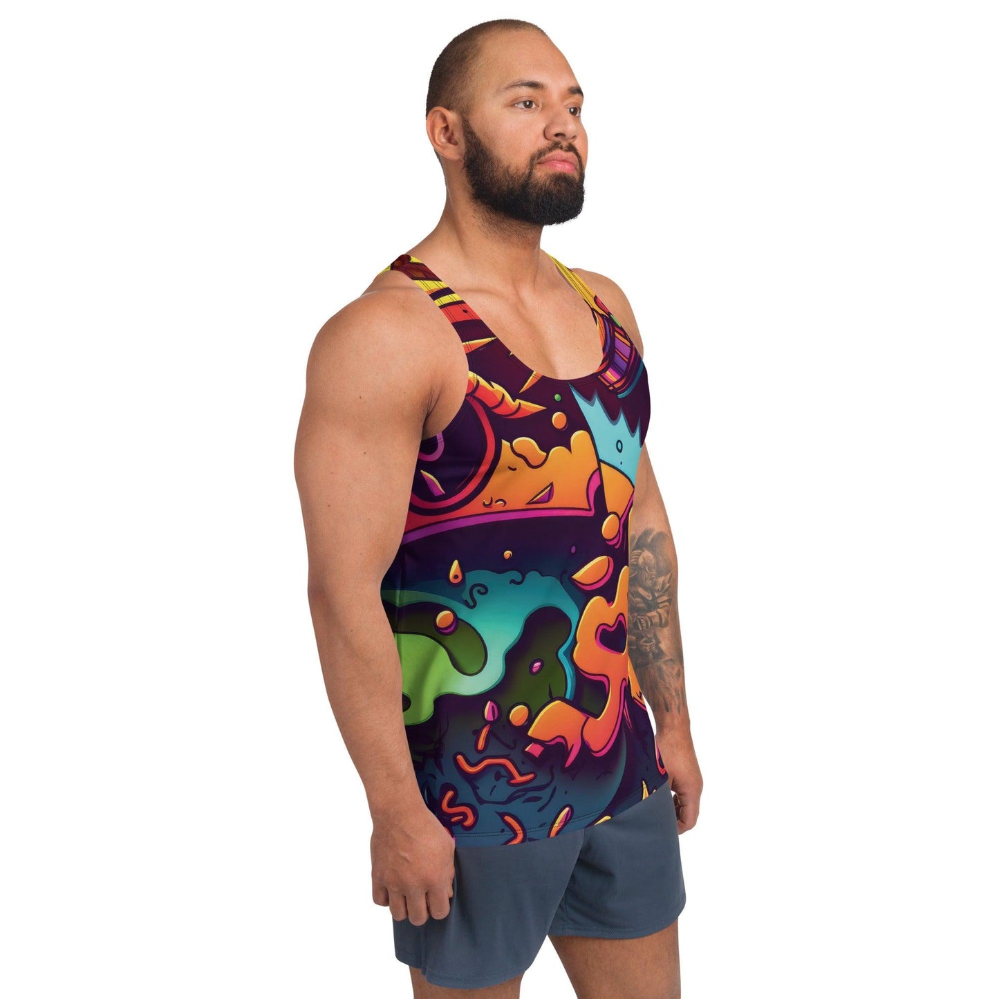 Vibrant Unisex Festival Tank Top - Unique Style for Raves