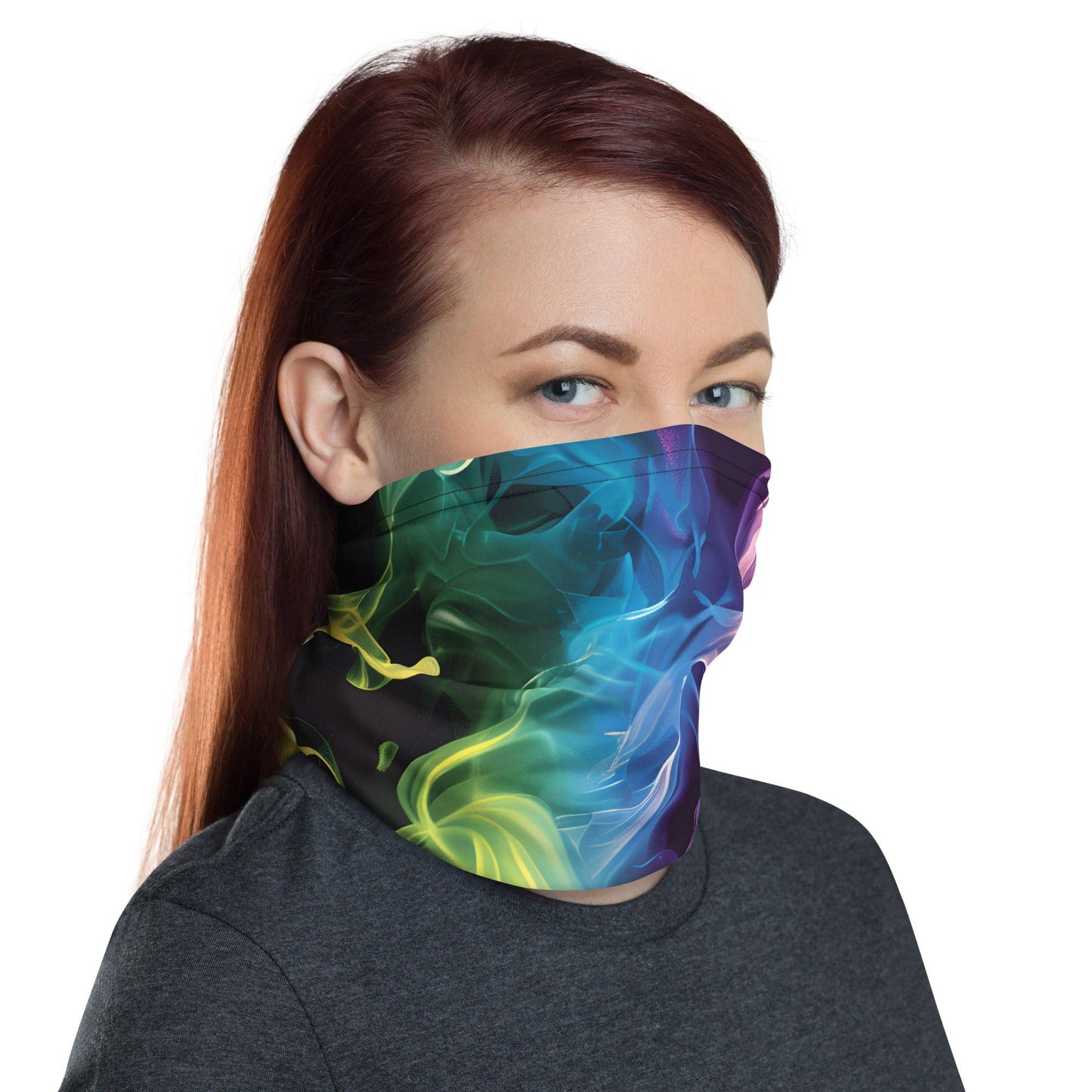 Rainbow Smoke Neck Gaiter - Your Festival Essential
