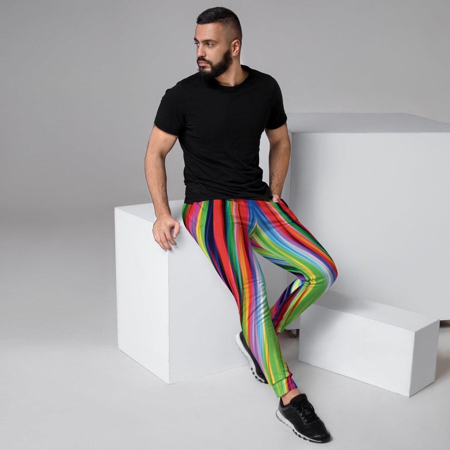 Electric Neon Joggers for Festival Vibes