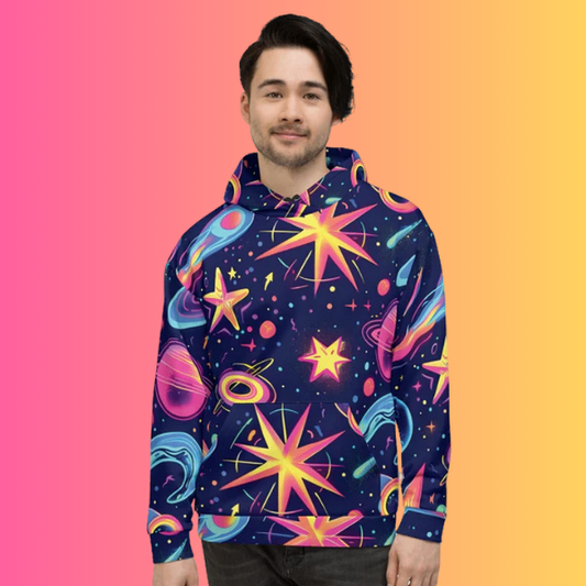 Cosmic Vibes Unisex Hoodie for Festival Lovers