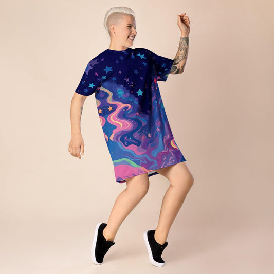 Playful Versatile T-Shirt Dress for Festivals & Everyday Style