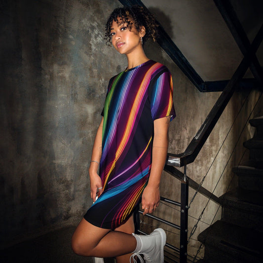 Playful Versatile T-Shirt Dress for Raves & Festivals